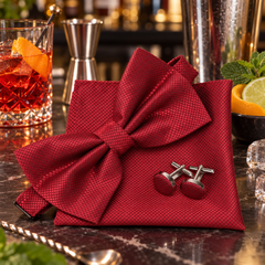 Noeud Papillon Rouge - mise en scène bar