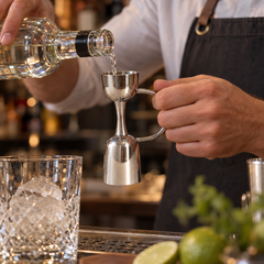 Doseur à Cocktail en Acier Inoxydable 25/50 ml - en situation d'utilisation