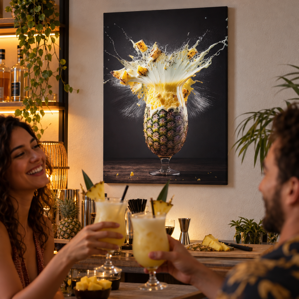 Tableau Cocktail Ananas - en situation d'utilisation
