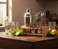 Kit cocktail en bois - accessoires naturels bar