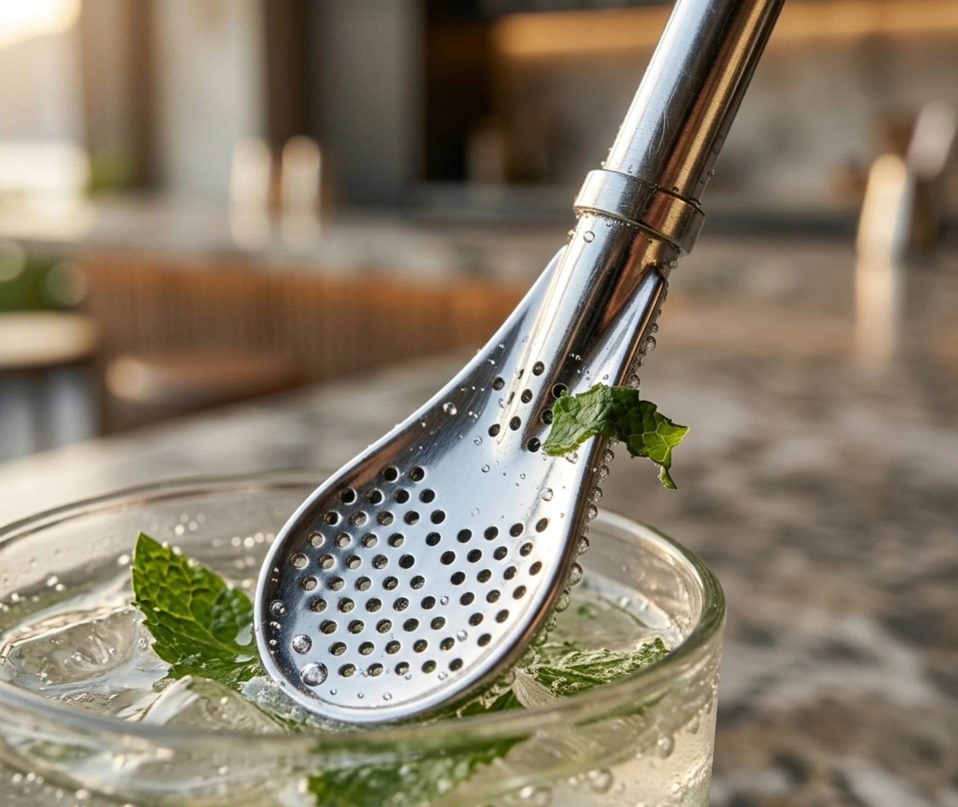 Paille mojito inox - accessoire cocktail