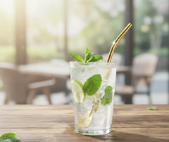 Paille à Mojito Dorée