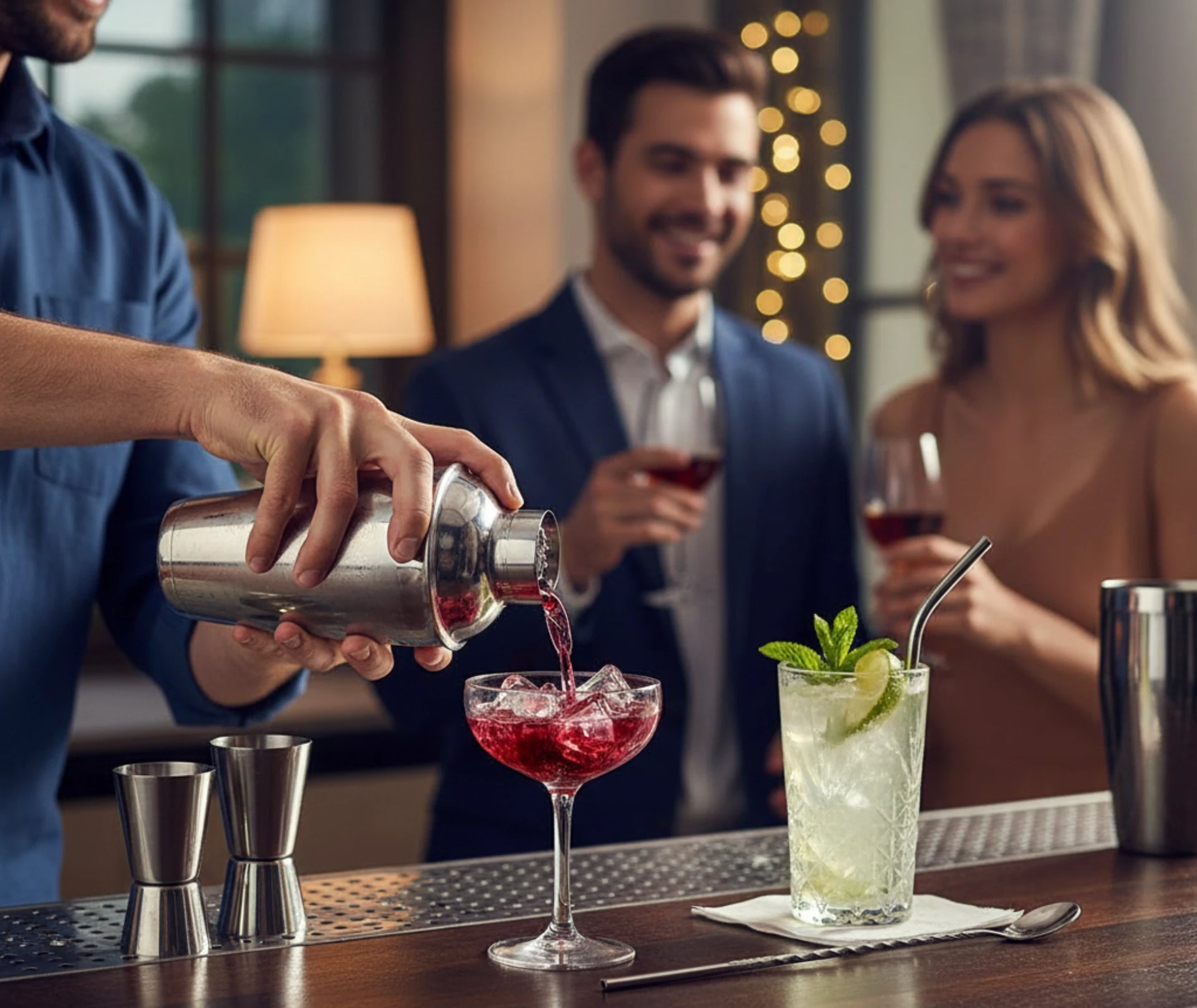 Set cocktail luxe - accessoires bar haut de gamme