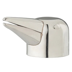 Bouchon verseur en forme de tête de pingouin du shaker cocktail, vu de profil.