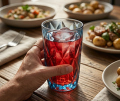 Verre à Cocktail Bleu (Grand)