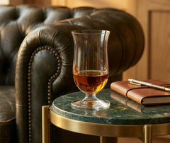 Verre whisky à pied - style élégant