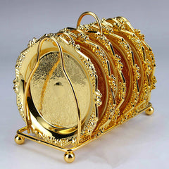 6 Dessous de Verre Dores