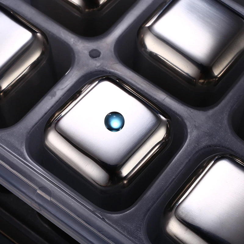 6 Glacons En Acier Inoxydable