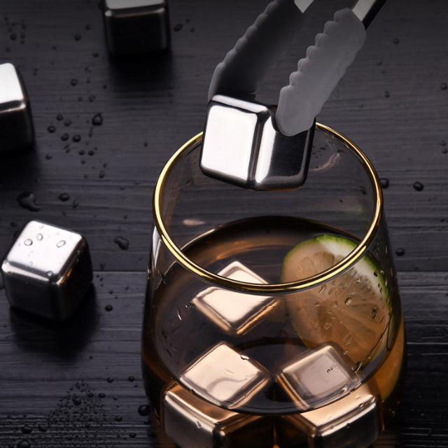 8 Glacons En Acier Inox