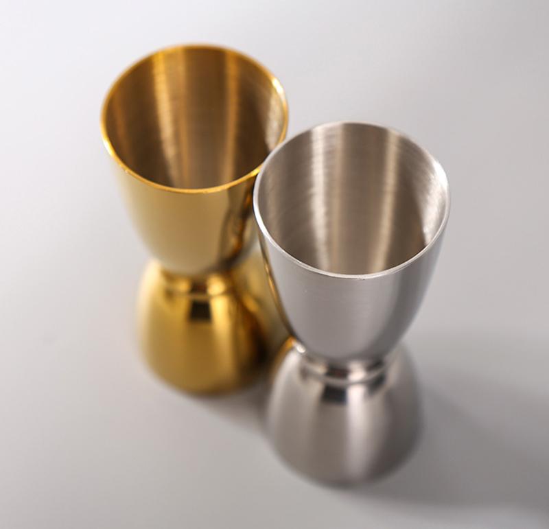 Verre doseur en inox 30-60 mL - Dosage précis pour cocktails et Verre doseur en inox 30-60 mL - Dosage précis pour cocktails et