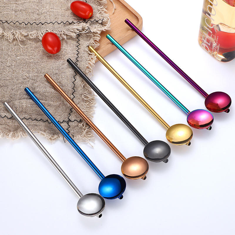 Paille Cuillère en Inox