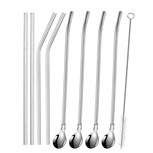 Pailles a Cocktail Classiques et Cuilleres