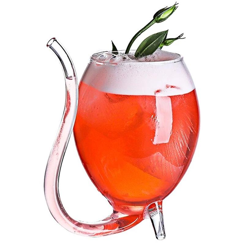 Verre à Cocktail avec Paille