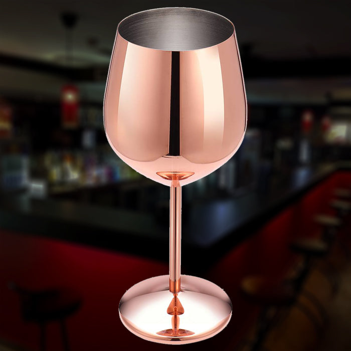 Verre à Vin Or Rose (Acier)