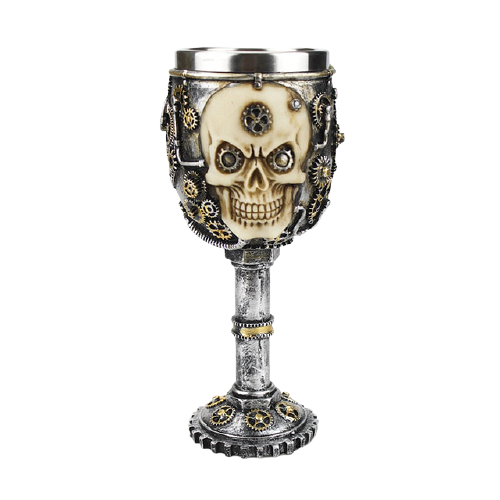 Verre à Vin Tête de Mort (Halloween)