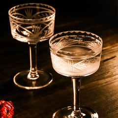 Verre a Cocktail Motif en Relief