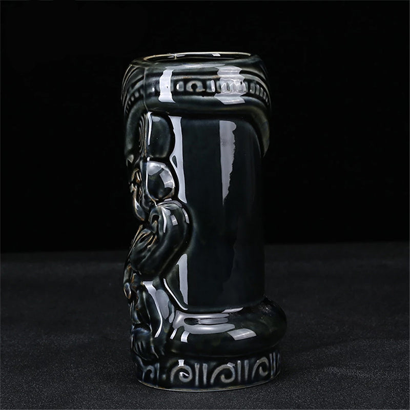 Verre a Cocktail Tiki Dieu Noir