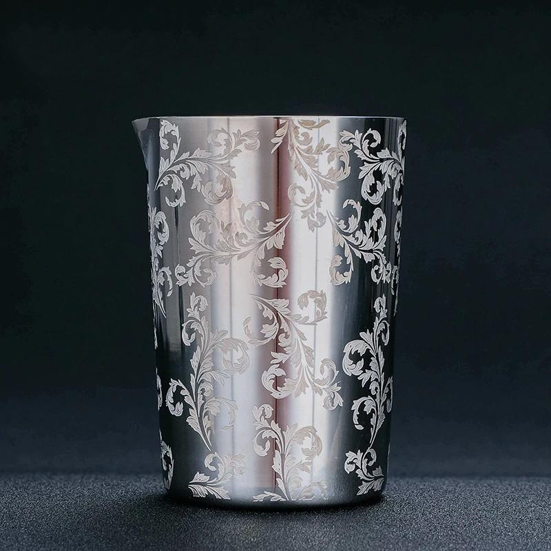 Verre a Melange Inox Fleuri