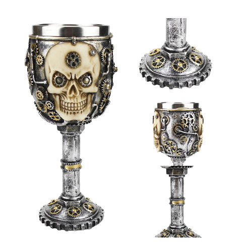 Verre a Vin Tete de Mort (Halloween)