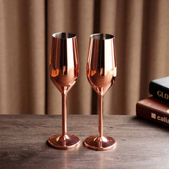 Verres à Champagne En Acier Inoxydable